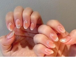 マグネットフレンチチークネイル