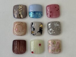 フット チェックネイル ホロラメ