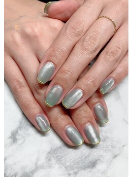 ミント グロー(Mint glow)の写真/上品で大人可愛いマグネット、フラッシュで、皆んなが羨む"褒められネイル"に☆[パラジェル取り扱い◎]