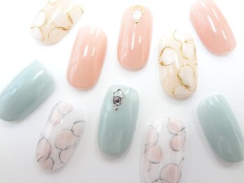 ネイルサロン クイール 小山店(NAIL SALON QUILL)/フラワーネイル