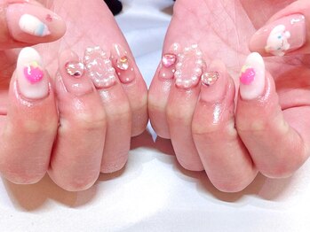 ライトウェーブ 長野駅前店/ぷっくりアートネイル♪