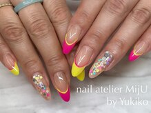 ネイル アトリエ ミジュ(nail atelier MijU)/カラフルフレンチ