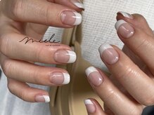 ミエレ(miele)/ナチュラル白フレンチネイル