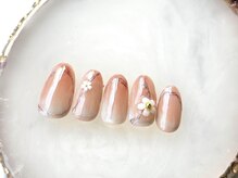 ネイルサロン フローリア(nail salon Florir)/ニュアンスミラーお花ネイル