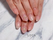 ネイルアトリエルカ(nail atelier LUCA)/W-81 ぷっくりフラワーネイル
