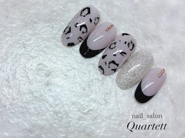 【レオパード×フレンチ×黒】