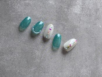 誕生石フラッシュアクアマリン