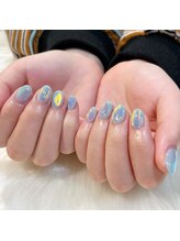 ノラ シブヤ(NORA SHIBUYA)/うるうる氷ネイル/ブルーネイル