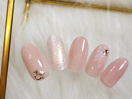 水彩フラワーネイル¥9510