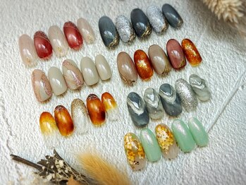 キャンアイドレッシー 藤沢店の写真/オータムデザインも続々♪全スタッフがネイル検定の資格保有者！丁寧かつ信頼の技術＆デザイン力に定評◎