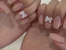 ルネネイル(Lune nail)/リボンネイル
