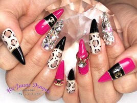 【ロングネイル】派手ネイル