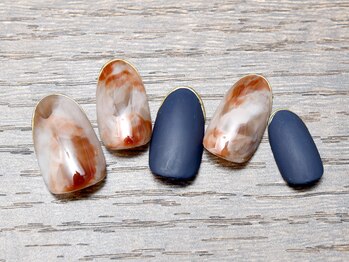 ワイスリーネイルズ(y3nails)/定額S ニュアンス　マーブル