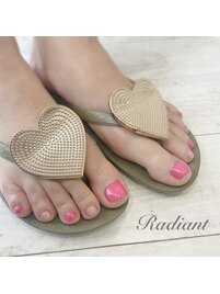 春カラーFOOTネイル