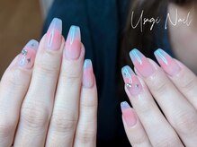 ウサギネイル 新大久保店(usagi nail)/マグネットフレンチ秋可愛い