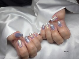マグネット×パウダーネイル