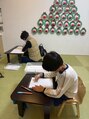 リブラガーデン 大阪&nbsp;子供と一緒に禧虹習字教室へ。お客様も行かれててオススメの癒し