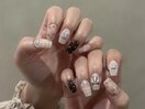 くすみ春ネイル