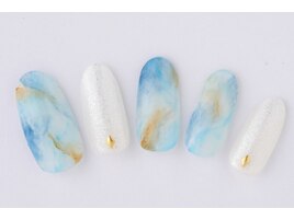 大理石風ネイル
