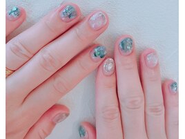 夏色ニュアンスネイル