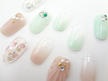 ネイルサロン クイール 小山店(NAIL SALON QUILL)/人形のウロコネイル