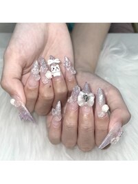 ゴテゴテ☆華やかネイル
