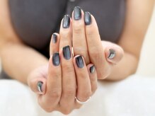 プルミエ ネイル(Premier Nail)の雰囲気（ダークネイビー★マグネットジェル）