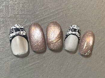 アトリエ ツメ(atelier TsuMe)/【Kato】ツイードネイル