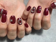 アンドネイル(+ and Nail)/ワンカラー/ボルドー/パーツ