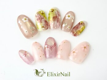 エリクサーネイル 心斎橋(Elixir Nail)の写真/セミオーダージェルネイルが定額¥4980から施術可能！あなただけの綺麗な指先になれるサロン♪