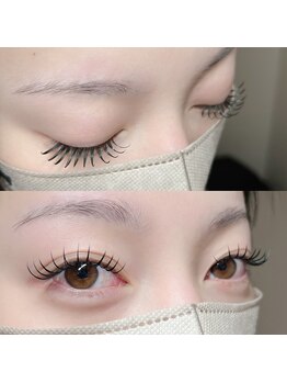 アンダーバーホワイトプラス 南海難波店(_WHITE+)/フラットラッシュ140本