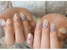 ビューティービースト フォー ネイルアンドアイラッシュ 並木店(beauty:beast)/ドットと星ネイル