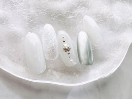 貝殻ネイル¥7980
