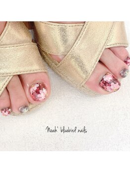 ノアブルーバードネイルズ(Noah' bluebird .nails)/footネイル：7
