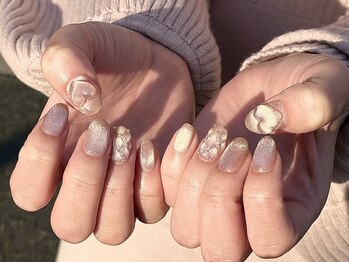 ぷくぷく!ワンホンネイル