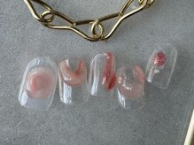 つめノさき/ぷっくりピーチネイル