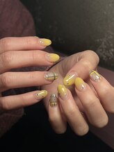 ルククネイル 岐阜店(rukuku nail)/フィルイン対応チェックネイル