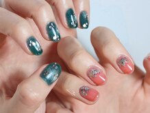 ネイルズ バイ ユイ 外苑前(Nails by Yui)/アシンメトリーデザイン