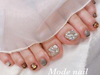 モードネイル(Mode nail)の写真/【足元からオシャレに☆】丁寧かつスピード施術で満足度◎持ち込みデザイン大歓迎♪素足を出す時期に◎