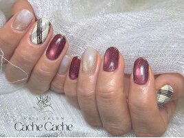 バレンタインネイル