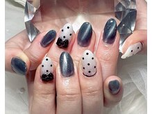 ジェー エス シー ネイル(J.S.C.nail)/ネイビー/ドット/マグネット