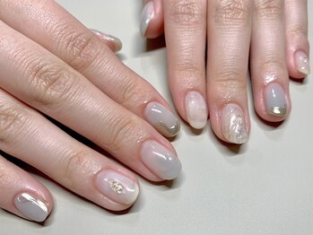 ネイルサロン ジョアアンジェ 天王寺店(joie ange)/ニュアンスネイル　カジュアル