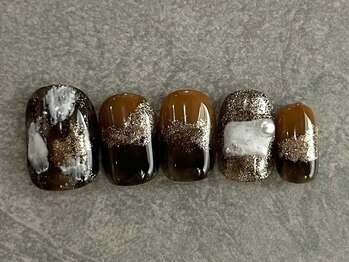 カラネイル 南森町店(calla nail)/漆喰×キラキラ