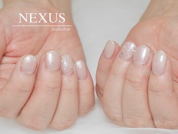 ネクサス(NEXUS)/涼しげホワイト夏ネイル
