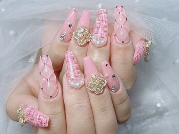 ルル 新宿店(Lulu’s)/チップ長さ出し持ち込みデザイン