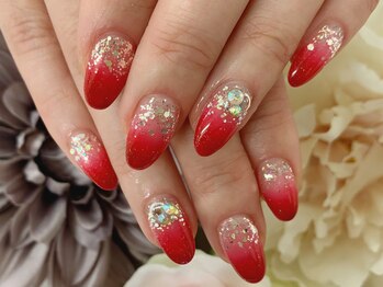 ディーネイル 天王寺(D-nail)/(松崎)赤グラデ☆
