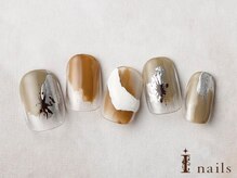 アイネイルズ 横浜EAST店(I-nails)/ニュアンス塗りかけメタリック