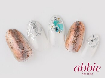 ネイルサロンアビー 北千住店(abbie)/ブラウンミラーネイル ¥10736