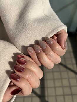 ココ ネイル サロン アンドスクール(COCO.NAIL SALON&SCHOOL)/マグネットフラッシュネイル6650