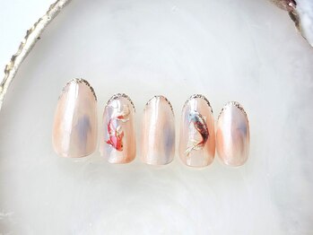 ネイルサロン フローリア(nail salon Florir)/シンプルラメラインネイル